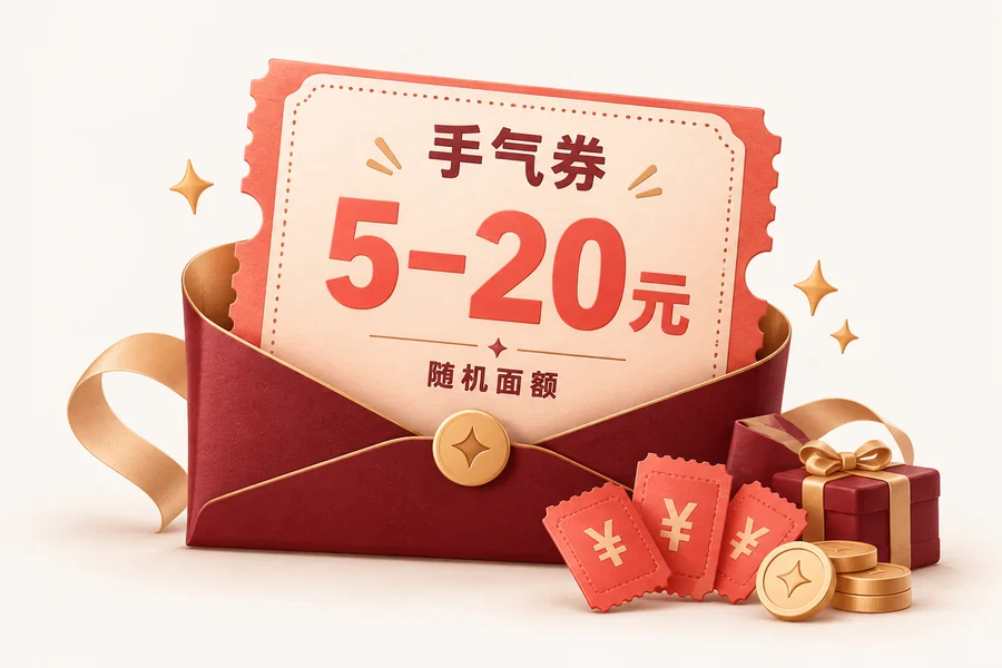 手气券随机面额示意